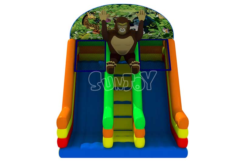 gorilla inflatable slide 2-lane