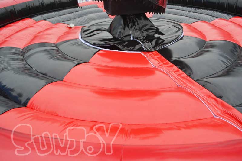 black and red inflatable floor