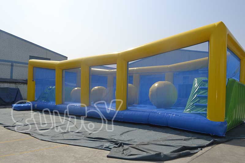 inflatable big baller obstacle course