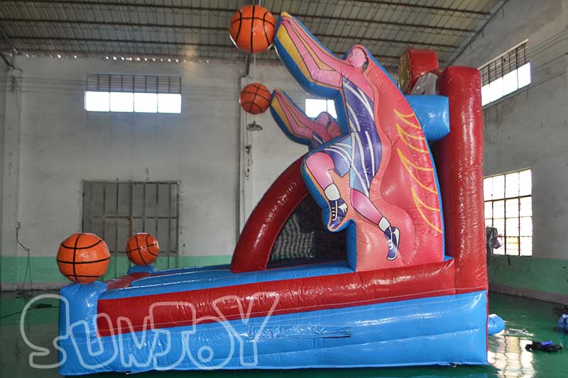 basketball double shot inflatable game