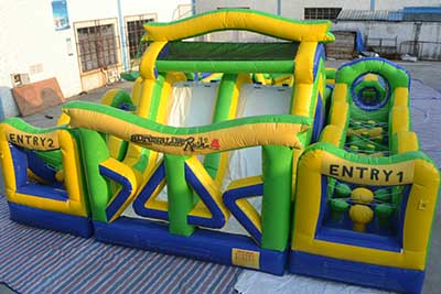 fun inflatable obstacle course for kids