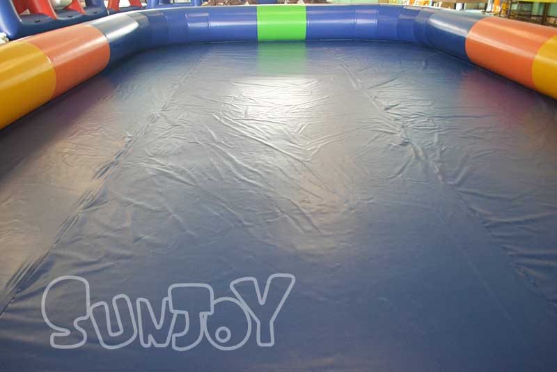 multicolor inflatable pool floor