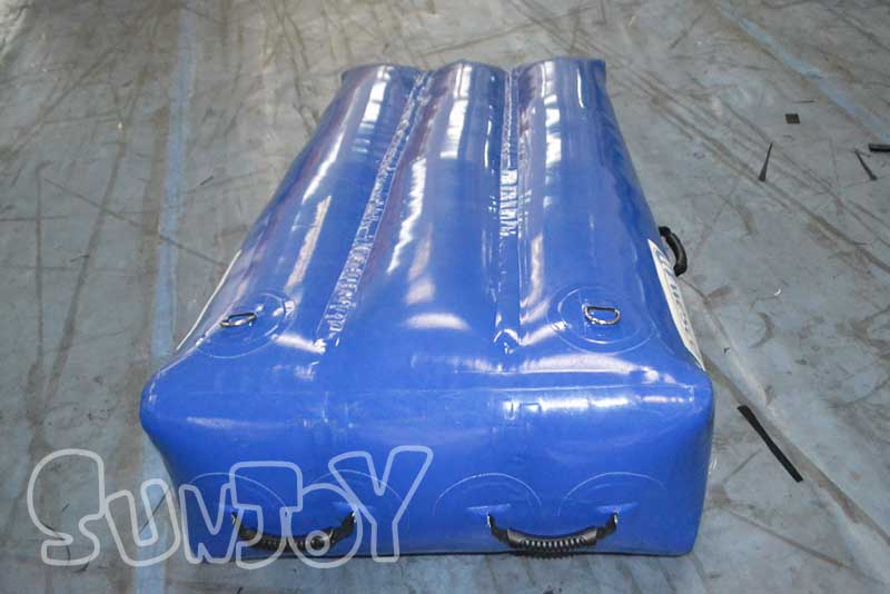 small inflatable cushion bottom side