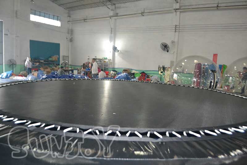 water trampoline surface