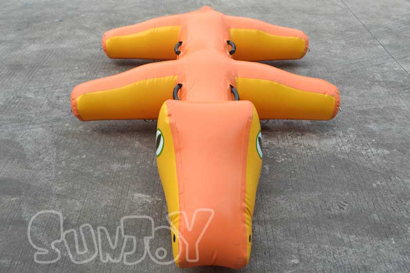inflatable crocodile front side