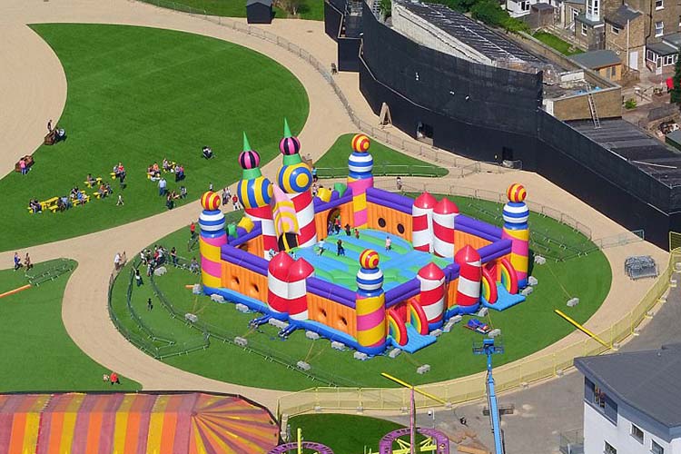 the world's largest bouncy castle