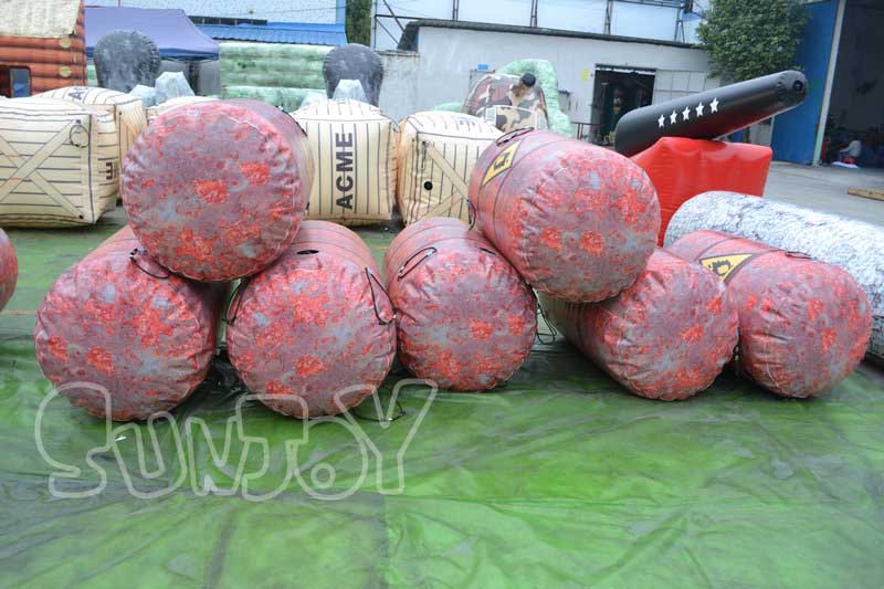 68 pcs paintball bunkers details 1