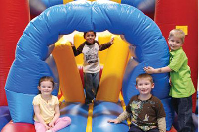 kids bounce house party