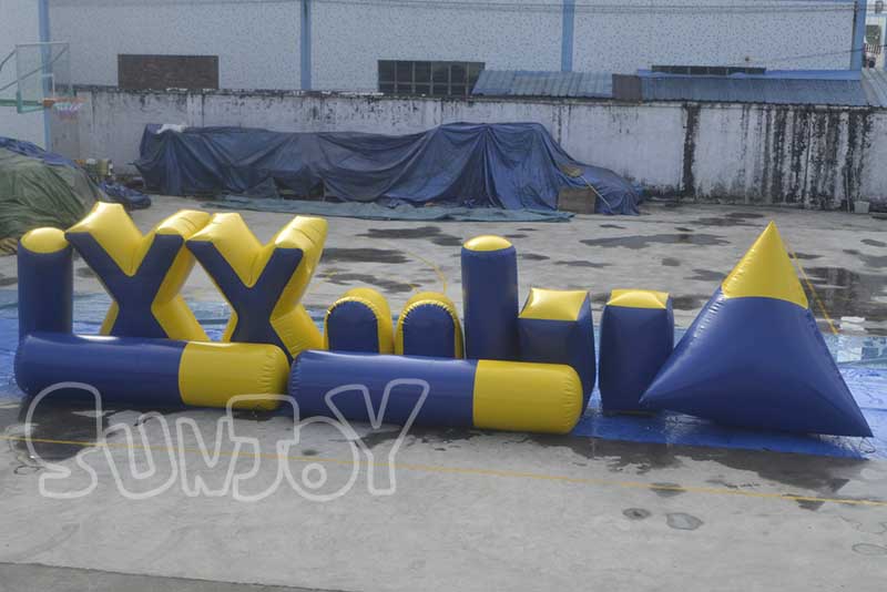 11 pcs blue yellow bunkers