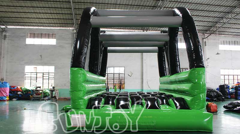 wave lines inflatable obstacle details 1