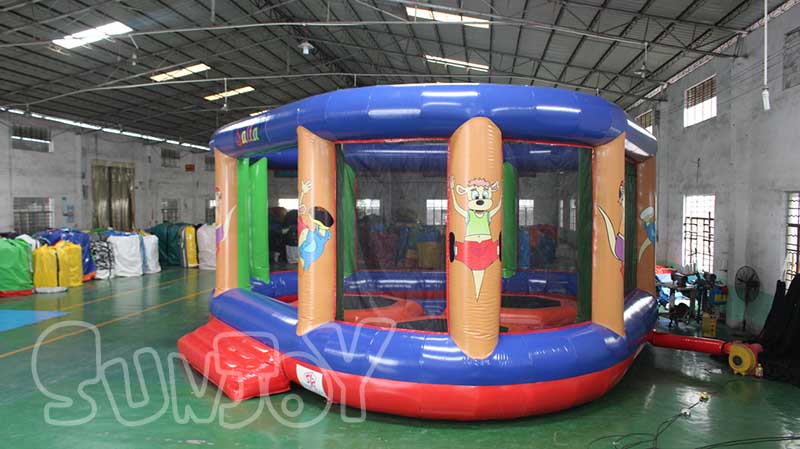 inflatable trampoline playground details 1