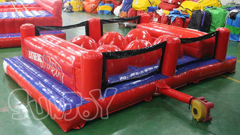 red and blue big baller inflatable details 1