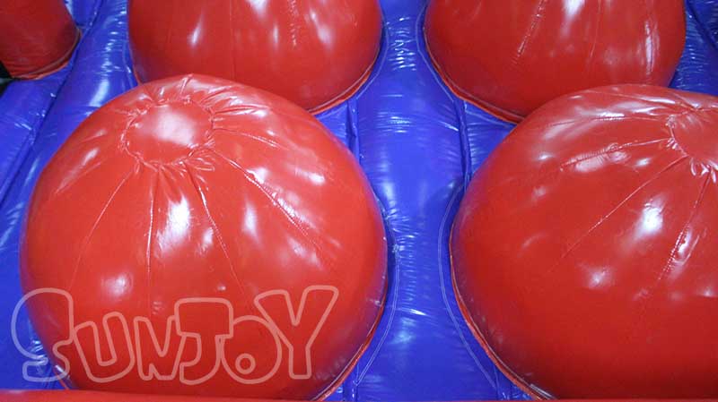 red and blue big baller inflatable details 2