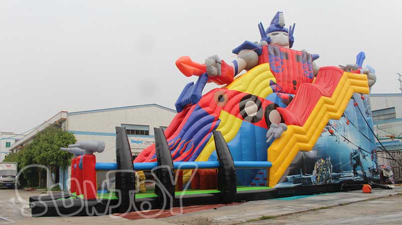 Transformers inflatable slide