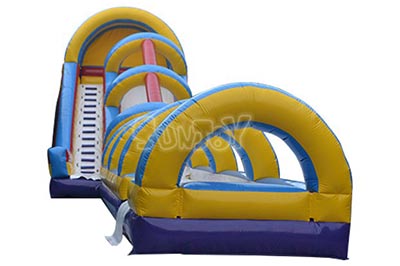 rainbow inflatable water slide with slip n slide