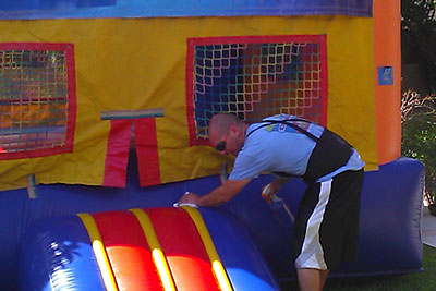 inflatables cleaning
