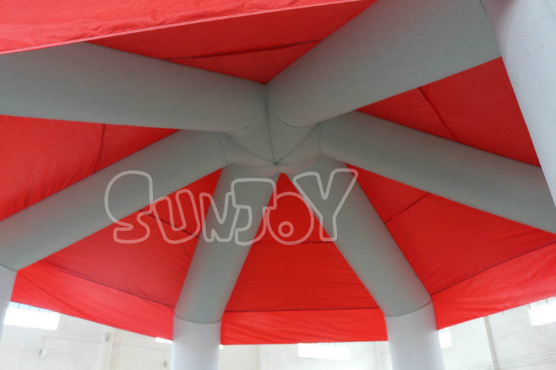 inflatable tent top structure