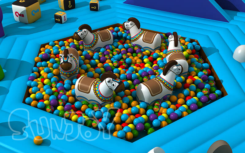 happy circus playground carousel ball pit