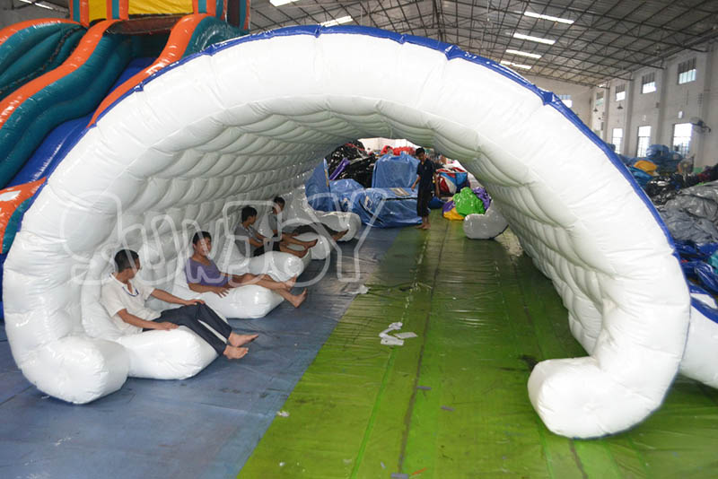 octopus inflatable tent inside