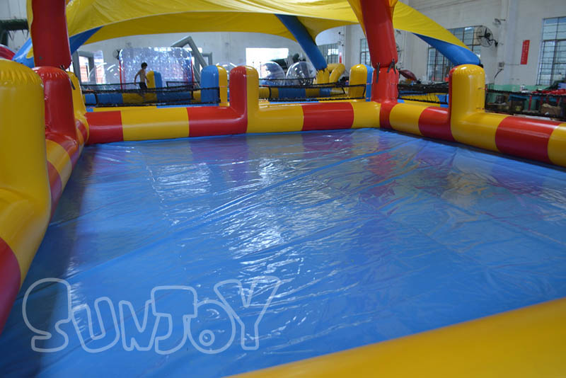 inflatable pool inside