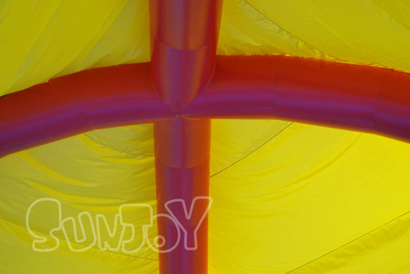 inflatable tent top structure