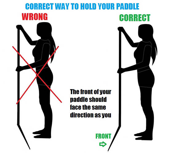 how to hold your paddle