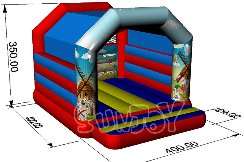 Pigman moonwalk bouncer design drawing