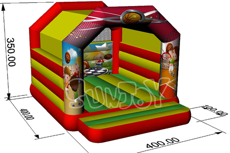 without obstacles version bounce house