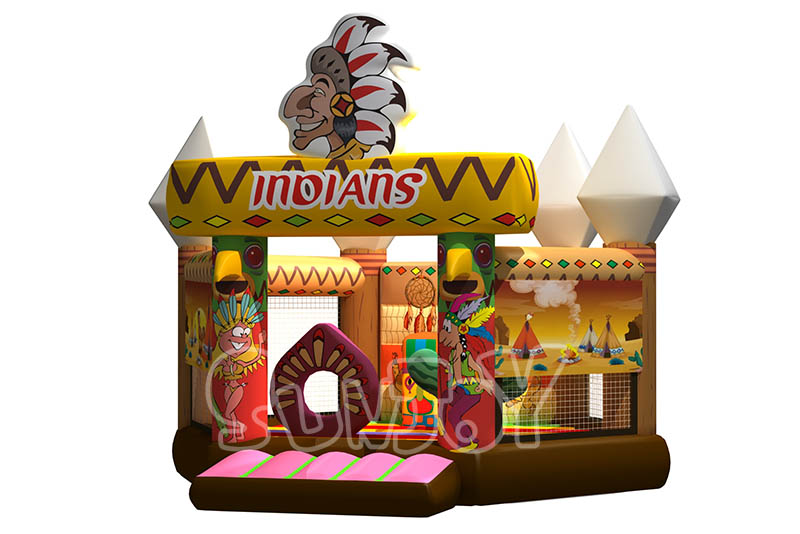 Indians themed bouncy house for sale