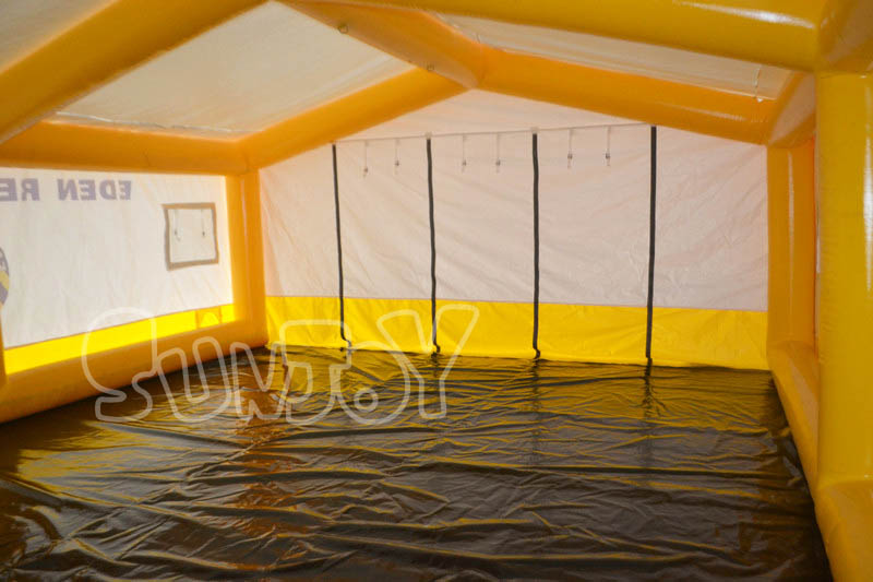 20x15 airtight tent inside structure