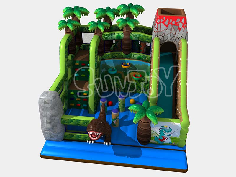 jungle volcano slide design 2
