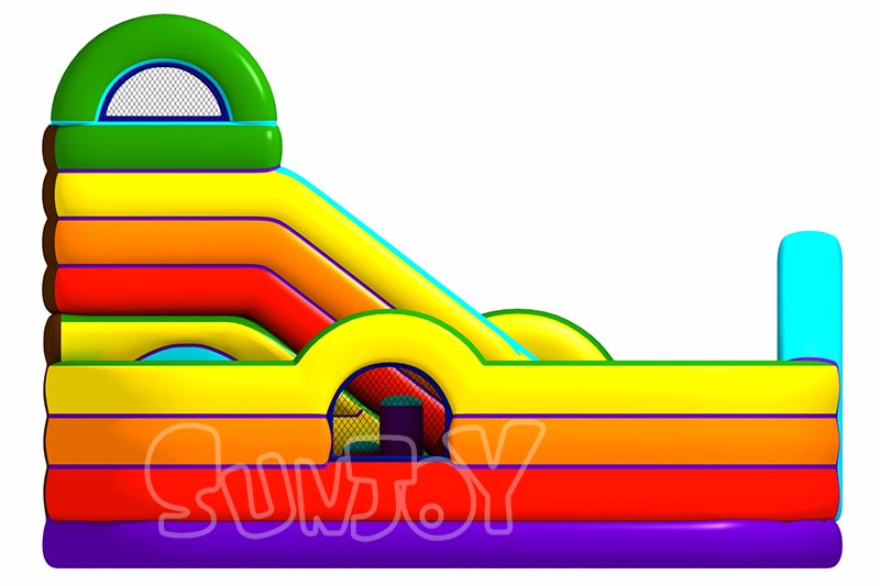 18' rainbow slide side view