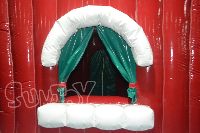 Christmas advertising inflatable tent window