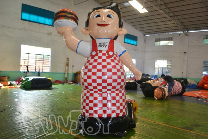 big boy inflatable cartoon front side