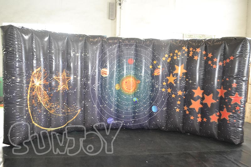 inflatable wall starry sky theme