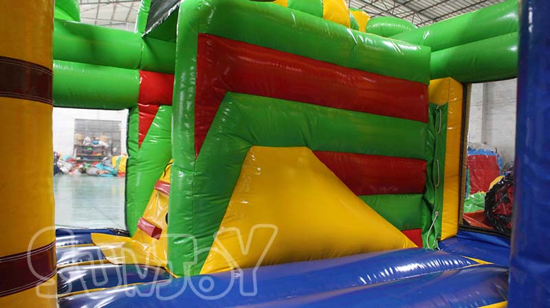 colorful inflatable slide wall