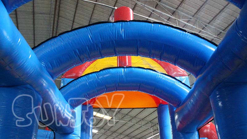 Thomas the train bounce house combo top structure