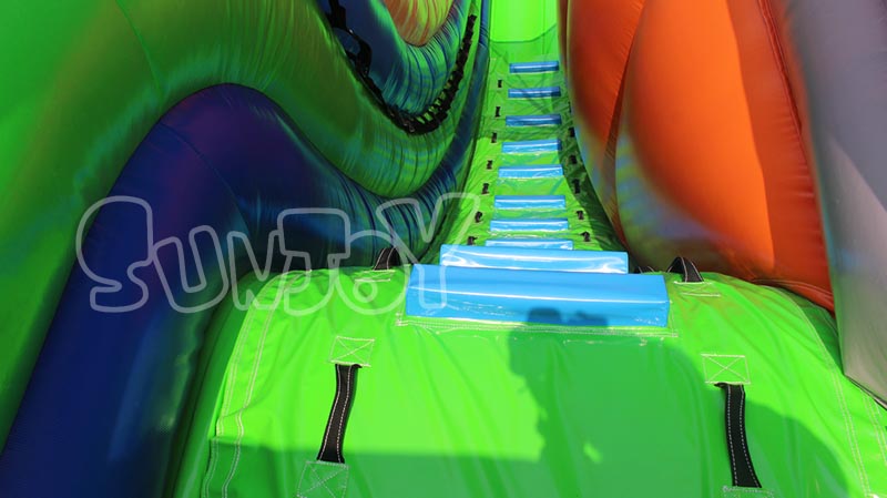 26ft inflatable volcano slide climbing