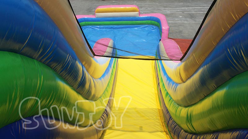 26ft inflatable volcano slide sliding
