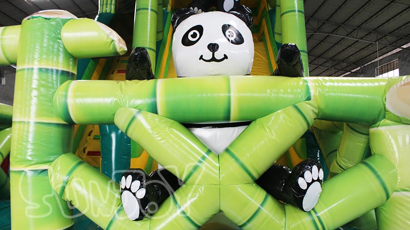 panda inflatable slide cartoon 1