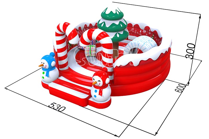 round Christmas bouncer dimensions