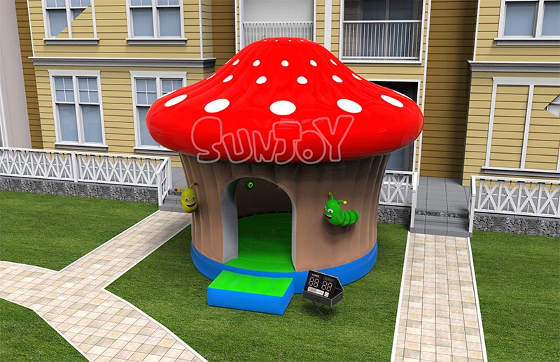 mushroom interactive bounce house for sale
