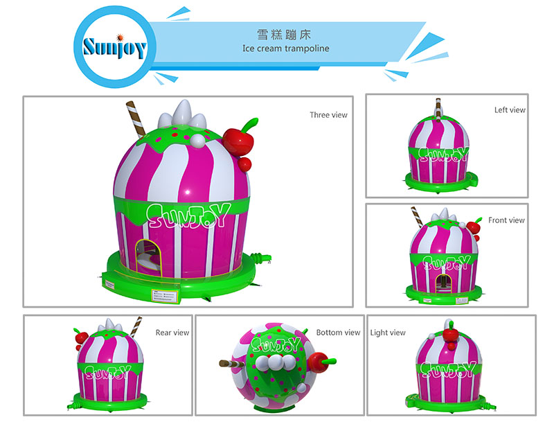 ice cream inflatable trampoline designs