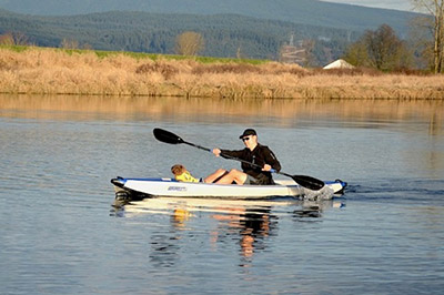 longer paddle for low-angle paddling