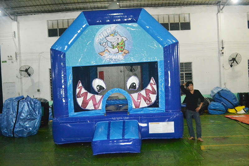 shark jumping house for kids