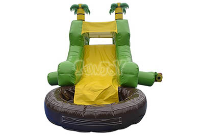 palm tree inflatable pool slide