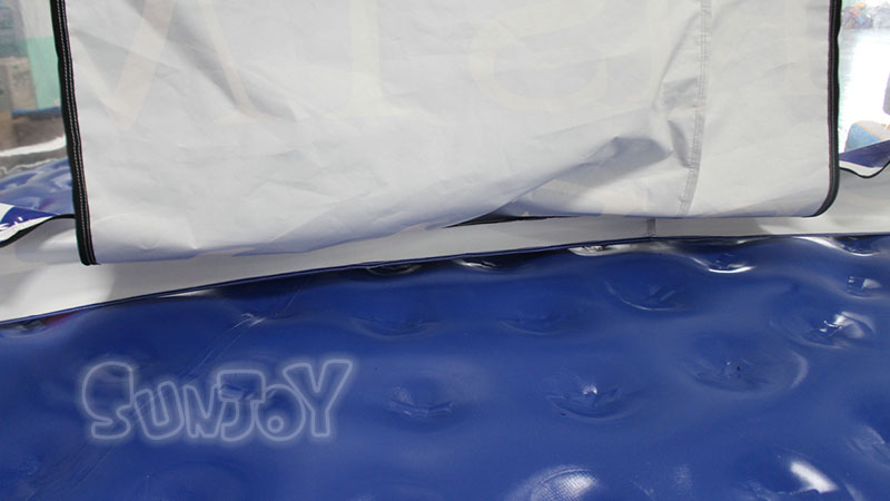 Xmas inflatable snow globe inside