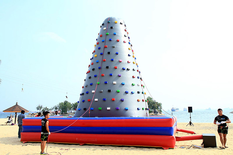 inflatable rock climbing wall for sale
