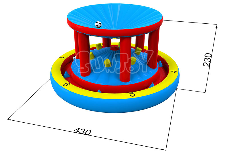 inflatable lucky draw game size