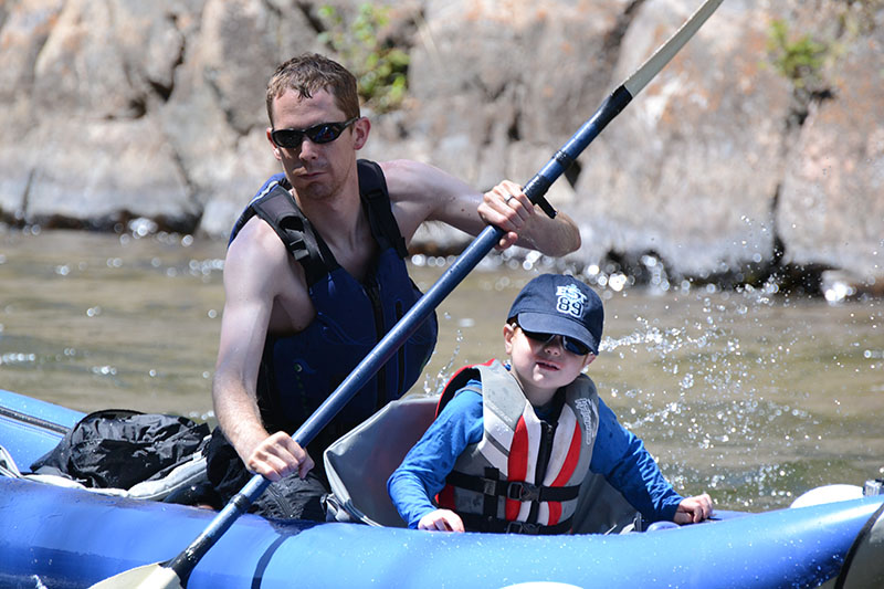 kayaking with your child